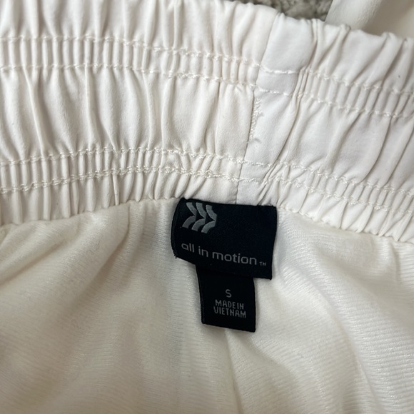 🆕 NWT all in motion off-white mid-rise double-lined joggers Womens size Small - Picture 6 of 9